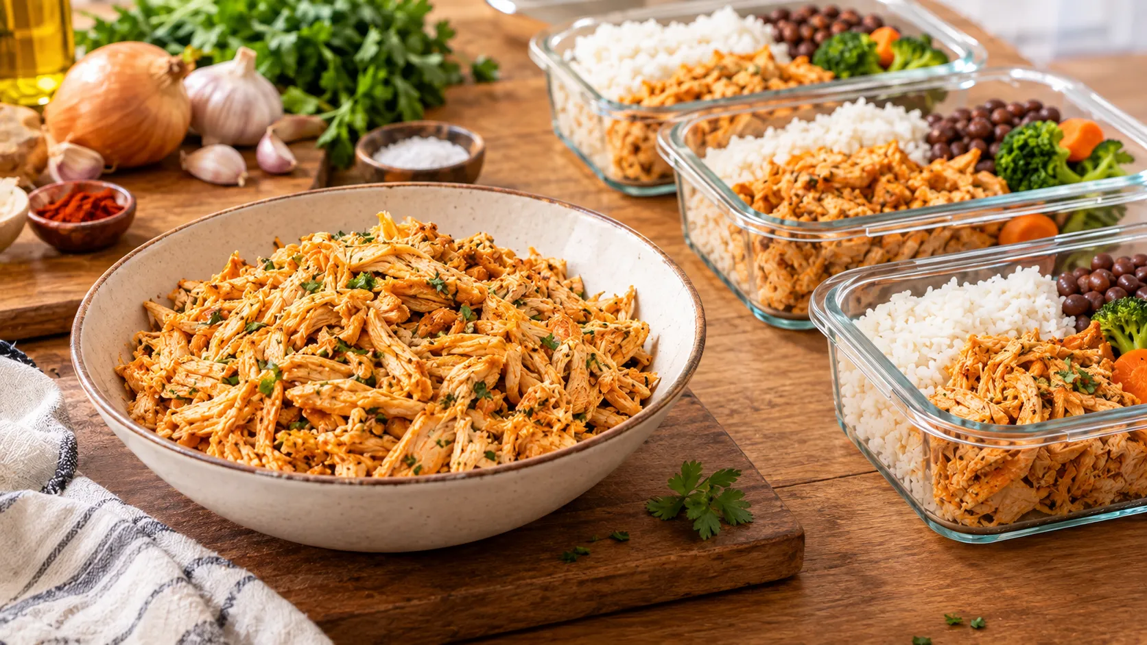 Frango Desfiado para Marmitas: Receita Fácil para a Semana