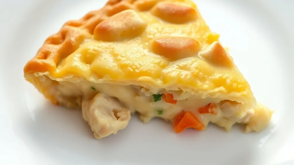 Torta de frango cremosa para o almoço rápido